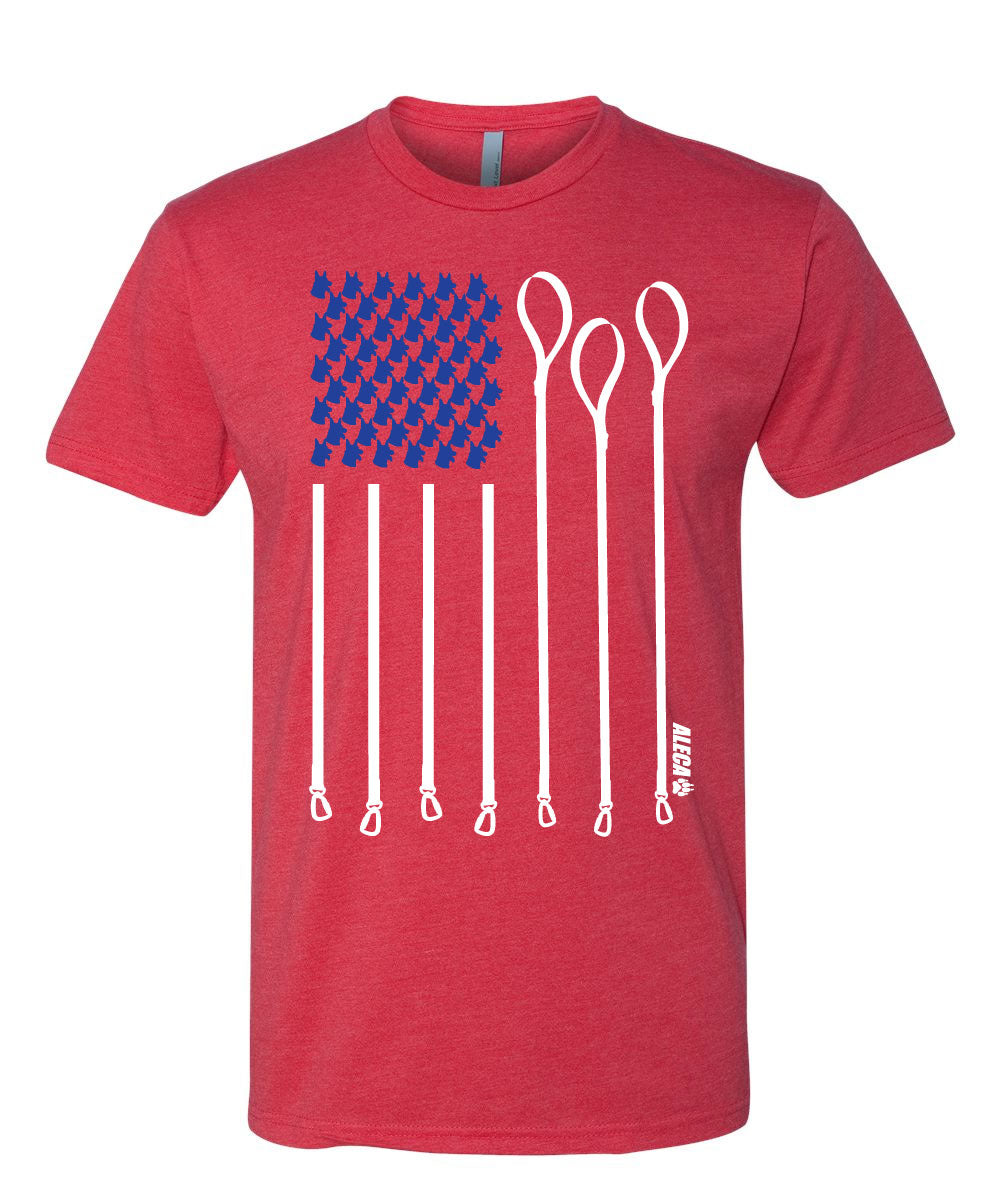 Patriotic Flag Leash Shirt
