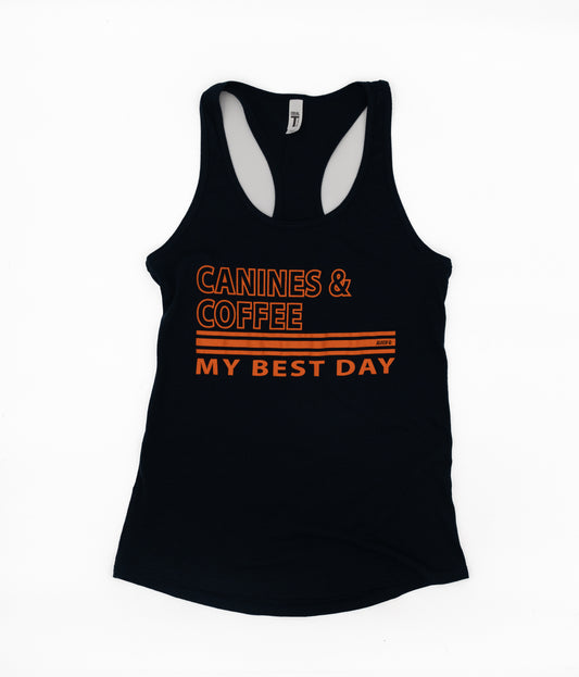 Canines and Coffee Tank Top/ Racerback