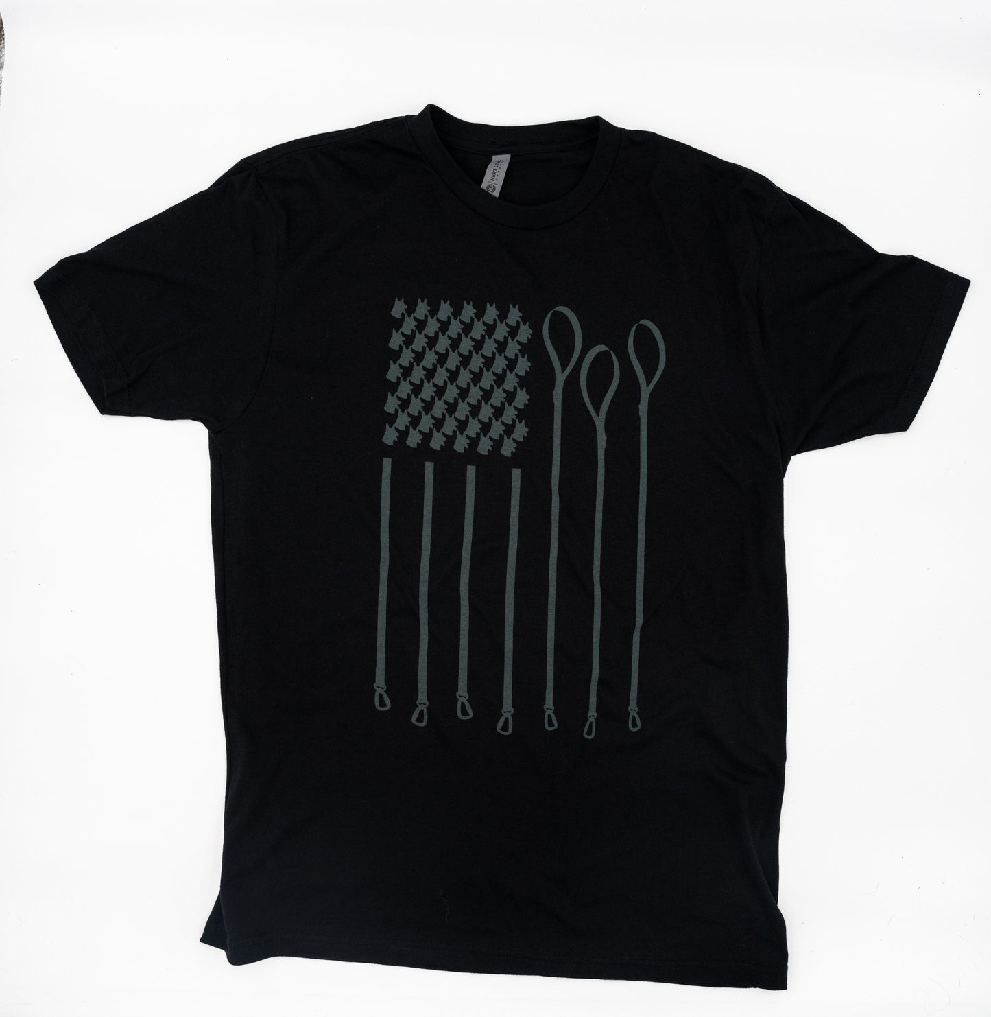 Mens Leash Flag t shirt