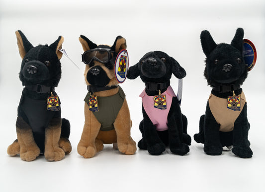 Police K9 Plush Dog